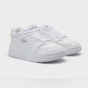 New Lacoste Lineshot Sneakers Classic Kids White Size 1